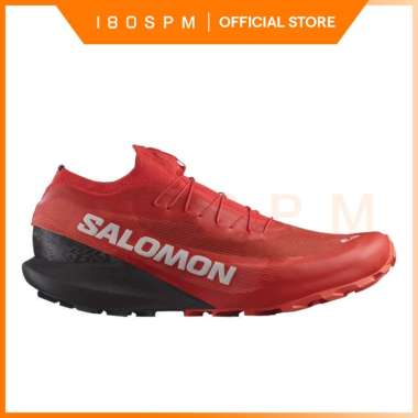 SALOMON - S/Lab Pulsar 3, Unisex Trail Running Shoes, Fiery Red / Black - Sepatu Lari Pria dan Wanit