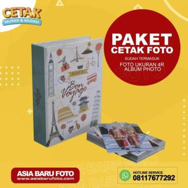 Cetak Foto 4R + Album ( 200 Lembar 4r + Album Isi 200 Lembar )