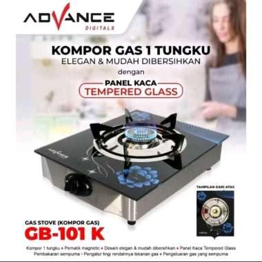 GB-101K Kompor Gas Kaca 1 Tungku