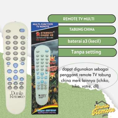 Langsung Connect!!! Remote Remote TV Tabung China MULTI UNIVERSAL (Ichiko Vitro Niko, dll)