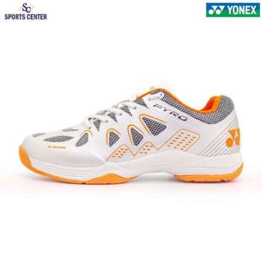 New Sepatu Badminton Yonex Pyro White / Orange 45