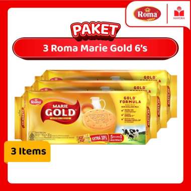 Paket 3 Roma Marie Gold Double Milk 6's