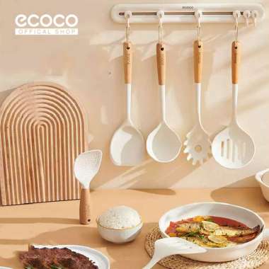 ECOCO Standing Rice Spoon - Centong Nasi Anti Lengket, Sendok Nasi, Centong, Rice Ladle Standing Ric