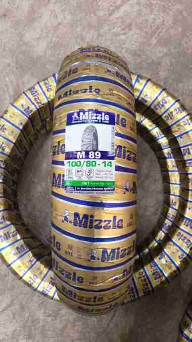 ( M89 - RING 14 ) M89 UK 100 80 14 BAN LUAR MIZZLE TUBELESS FREE PENTIL