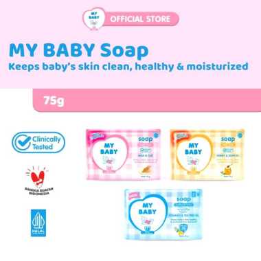 My Baby Bar Soap 75 g - Sabun Bayi Menghaluskan & Melembutkan Kulit Sweet Floral