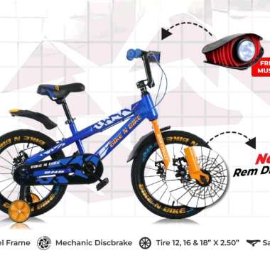Sepeda Anak BNB BMX 16 inch Rem Cakram Mekanik 2.50