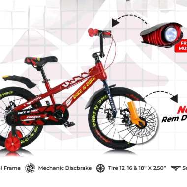 Sepeda Anak BNB BMX 18 inch Rem Cakram 2.50