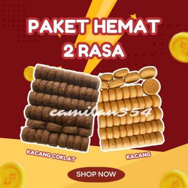 [PAKET 2 RASA 250GR] Kue Kacang Dan Kue Kacang Coklat By Aulia Royana - / Kue Kering Rasa Coklat dan