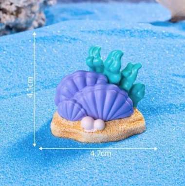 Miniatur Kerang Mainan Binatang Laut Mini Hiasan Ornamen Aquarium Miniatur Set Sensor Play Pantai Da