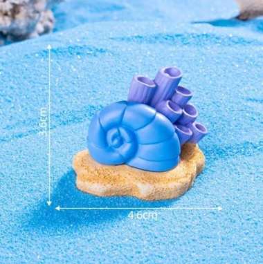 Miniatur Kerang Mainan Binatang Laut Mini Hiasan Ornamen Aquarium Miniatur Set Sensor Play Pantai Da