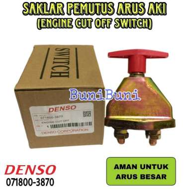 SAKLAR PEMUTUS ARUS AKI AMPERE BESAR / Switch Engine Cut Off / Battery Main Switch Untuk MOBIL 12V /