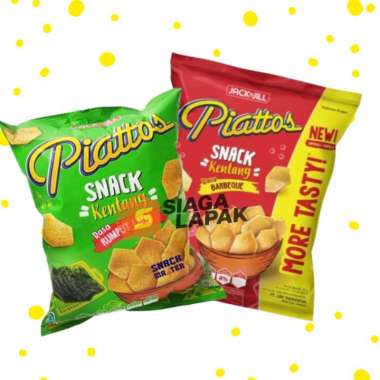 Piattos Jumbo 68gr Snack Kentang Aneka Varian BBQ Seaweed Seaweed