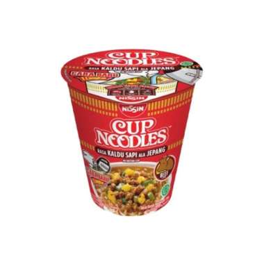 Promo Harga Nissin Cup Noodles Kaldu Sapi Ala Jepang 66 gr - Blibli