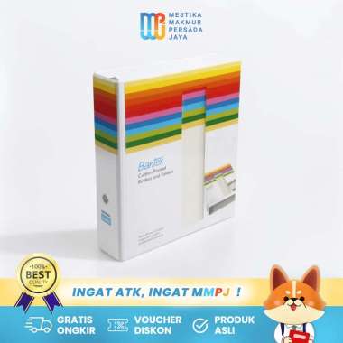 Bantex Insert Ring Binder 4 Ring 52mm A4 White 875207