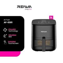 Reiwa Air Fryer 3L AF-0301SRBK Stellar Black / Reiwa Air Fryer 6L AF-0601SRBK Stellar Black