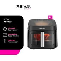 Reiwa Air Fryer 3L AF-0301SRBK Stellar Black / Reiwa Air Fryer 6L AF-0601SRBK Stellar Black