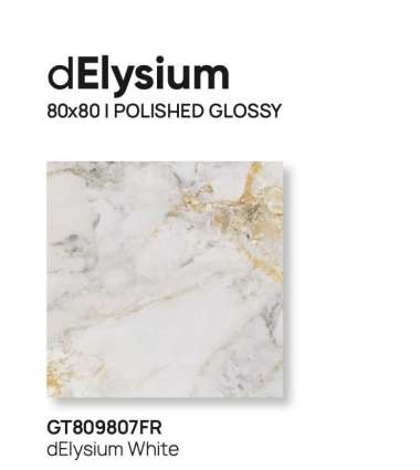 ROMAN GRANIT 80x80 POLISHED GLOSSY dElysium White 80x80 GT809807FR