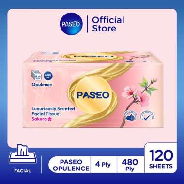 Promo Paseo Opulence Luxuriously Smooth Facial Tissue 480 Ply Diskon 10 ...