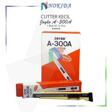 Nokida Cutter Joyko A-300A [1 Box Isi 12Pcs] / Alat Pemotong Kertas Dapat di Isi Ulang 1 Gross / Cut