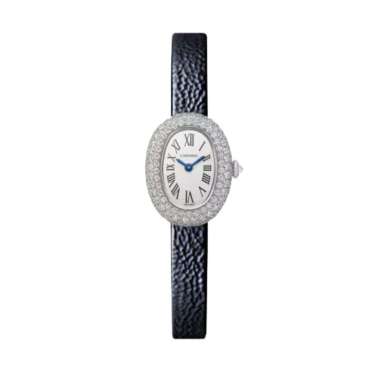 Cartier Baignoire Watch Mini White Gold Diamonds WJBA0036