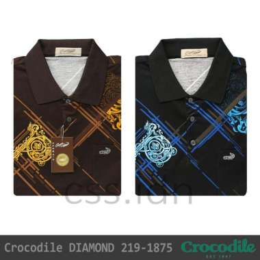 Kaos Kerah Pria Crocodile Diamond 219-1875 Cokelat XL