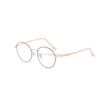 Kacamata DYNAMICS DN001 Frame Oval Fashion Korea Free Lensa Minus Berkualitas Black Silver