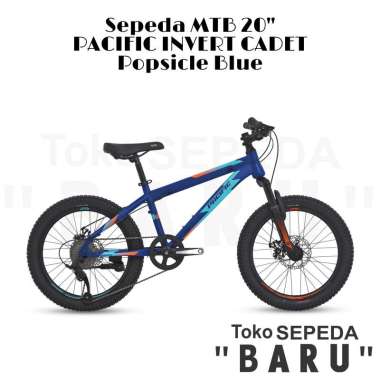 TB - Sepeda MTB PACIFIC INVERT CADET Ukuran 20 Inch Popsicle Blue