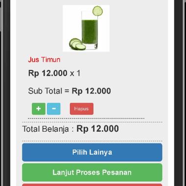 Aplikasi software jualan minuman dan makanan