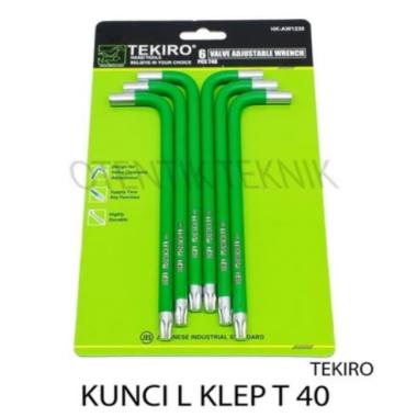 TEKIRO KUNCI SETEL KLEP T40 - KUNCI BINTANG T40 STEL KLEP - SETTING