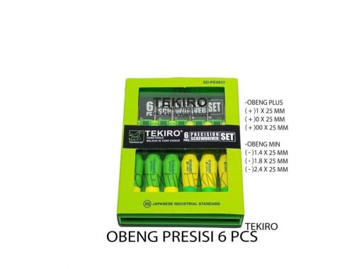 TEKIRO INSULATION PRECISION SCREWDRIVER 6 PCS - OBENG PRESISI TEKIRO