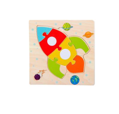 FG Puzzle Jigsaw 15CM Puzzle Jigsaw Kayu Karakter Hewan dan Kendaraan Lucu Puzzle Wooden JIGSAW ROCK