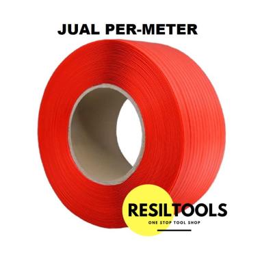 Sabuk Packing 11 mm Merah Gesper Plastik Barang Raping Belt Permeter