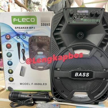 Speaker bluetooth karoke FLECO 8.5" inch