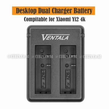 Desktop Dual Charger Battery for Xiaomi Yi2 4k,LIte.4K plus