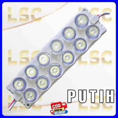 Lampu modul LED 12 mata jumbo 12volt variasi motor dan mobil Putih