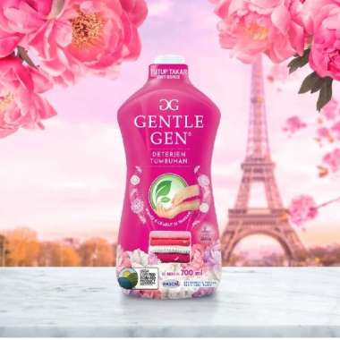 deterjen cair Gentle Gen French Peony PINK 700 ml Hijau