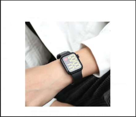 Jam Tangan Digital Anti Air Rubber Electronic / Jam Tangan LED Pria Wanita Import