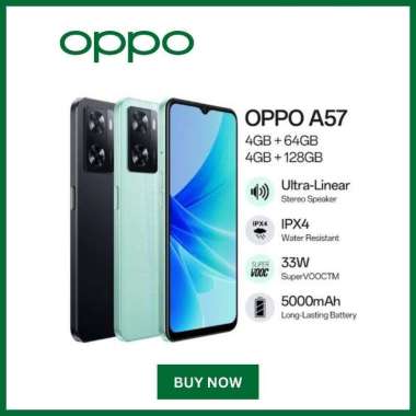 Oppo A57 Ram 4 Rom 128GB HItam