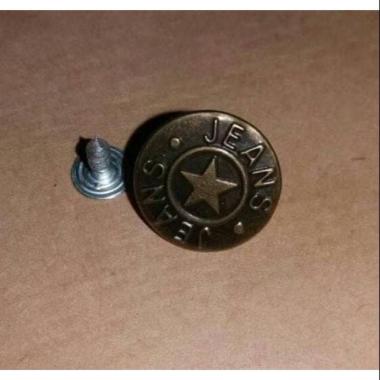 1B026 KANCING 17mm JEANS JAKET CELANA LEE PAKAIAN GARMENT BUTTON USA - jas - blazzer