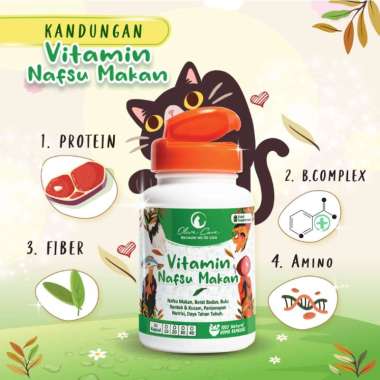 Vitamin Kucing OLIVE CARE Untuk Nafsu Makan, Gemukin Badan, Bulu Rontok, Daya Tahan Tubuh dan Konsti