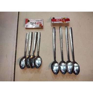 12 Pcs Sendok Teh Kopi KECIL / PANJANG Stainless steel ( 1 LUSIN ) PENDEK