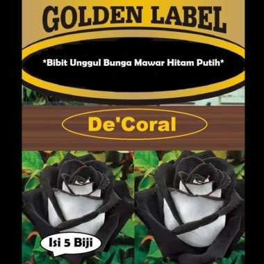 Bibit Unggul Bunga Mawar Hitam Putih |Benih Bunga Mawar Hitam Putih