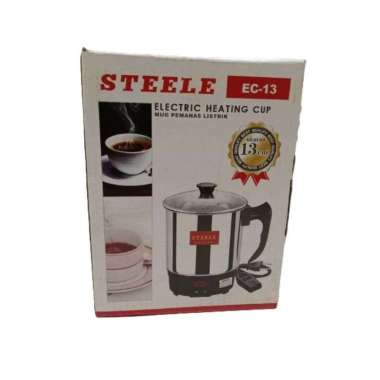 Electric Heating Cup / Teko Pemanas Air 13cm / Mug Pemanas Air Itami Steele