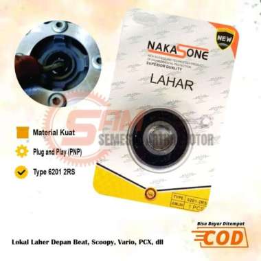 Bearing 6201 Laher Roda Depan Motor Beat Vario Scoopy Lahar Matic