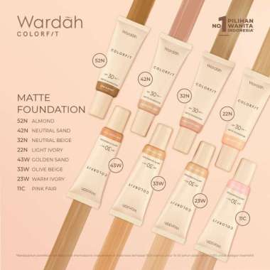 Wardah Colorfit Matte Foundation 25ml - Alas Bedak Wardah Colorfit SPF 30 PA+++ Matte Finish 11C