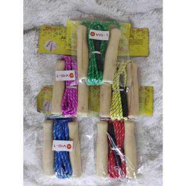 Jump Rope / Skipping VIS-1 Kayu Tali Warna - 0670