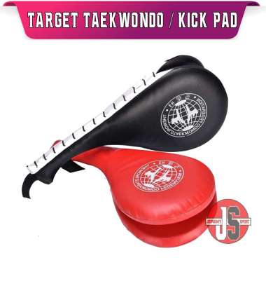Target Karate / Taekwondo Target Kickpad Alat Latihan Tendangan Kick Pad Double dan Single Foot Targ
