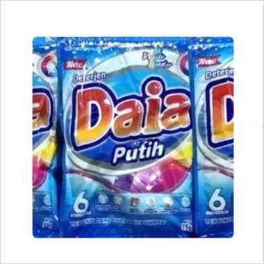 Promo Harga Daia Deterjen Bubuk Putih per 6 sachet 53 gr - Blibli