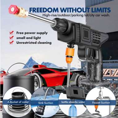 Alat Cuci Motor Alat Cuci Mobil/ Alat Steam Motor/ Jet Pump Mesin Cuci Mobil SATU Baterai
