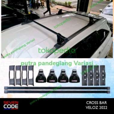 CROSS BAR KAKI RACK BAGASI ATAS MOBIL TOYOTA AVANZA VELOZ 2022 - SEAESAW